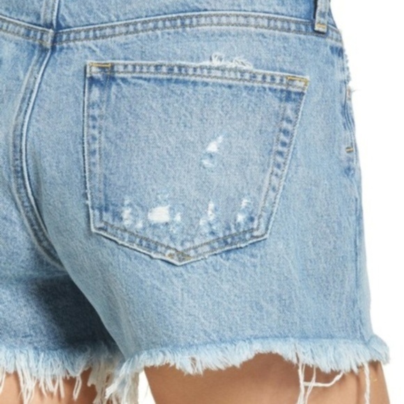 AGOLDE Parker Distressed Denim Shorts 32 - Picture 2 of 5